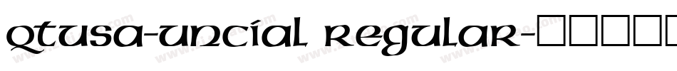 QTUSA-Uncial Regular字体转换